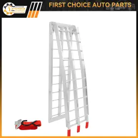 1st175273choice 1stchoice-autoparts 1pc Aluminum Foldable Loading Ramp Atv Quad Utv Wheeler Motorcycle 7.5 Ft New
