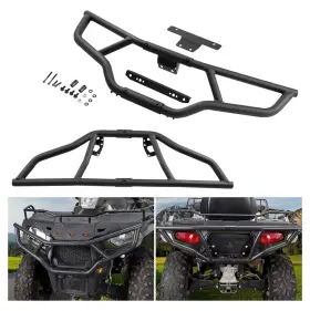 Aupfrbps1u A & Utv Pro Brush Guard Bumper Set Front And Rear Polaris Sportsman 570 450 Eps 2014-2020