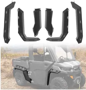 B08hz11l22 A & Utv Pro Extended Fender Flares Mud Guards For Can Am Defender Hd5/8/10 Max 2016-2025