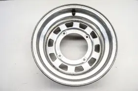 Yc504-20 Aftermarket 7x12 Shallow Offset 4 Bolt Silver Front Wheel Rim