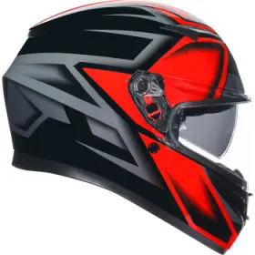 2118381004009s Agv K3 Helmet - Compound Black/red Small