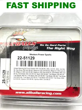22-51129 All Balls 25-1129 New Polaris Magnum Scrambler Boss Front Wheel Bearing Kit