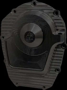 M8ccc-2 Alloy Art Comp Cam Cover - Black Finned M8