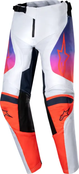 3748224-924-24 Alpinestars Racer Hoen Youth Pants 24 Light Gray/hot Orange/black