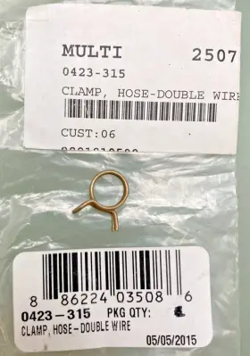 0423-315 Arctic Cat Qty 3 New Genuine Clamp Hose-double Wire