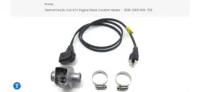 1436 Arctic Cat 432 Oem Engine Heater Kit