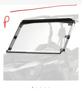 H654883 Arctic Cat Full Windshield - 2017-2020 Stampede Havoc Part#