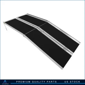 Asucarparts Aup175278r67 Multi Fold Breifcase Aluminum Wheelchair Ramp 10 Ft Rated 600 Lb High Quality
