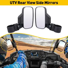 Tazt035e Auxito Upgrade Utv Rear Center View Mirror For Ranger Polaris 500/570/900/1000 Crew 2x
