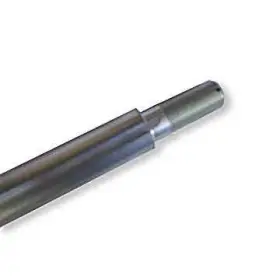 1411-42 Azusa 1 Inch Solid 42 Deluxe Flexpruf Steel Axle 3/4 Stepped Threaded Ends