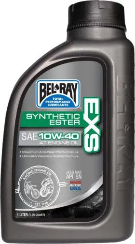 99161-b1lw Bel Ray 99161b1lw Bel-ray Exs Synthetic Ester 4t Engine Oil - 1 Liter 10w40