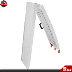 Ber377955 Berliii 1pc 7.5ft X 6 Inch 750 Lbs Folding Motorcycle Loading Ramp With Handle For Dirt Bike