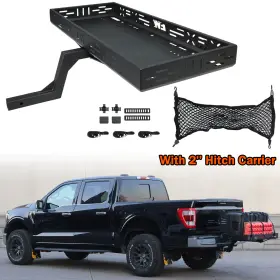 Bec1792-1 Besteryus C1792-2 Adjustable Universal Overbed Cargo Rack For Pickup Trucks With 2 Inch Hitch Carrier