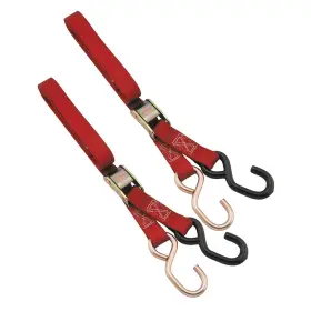 100500-20 Bikemaster Tie Downs - 1 Inch X 6ft. Red