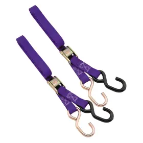 100512 Bikemaster Tie Downs - 1 Inch X 6ft. Purple