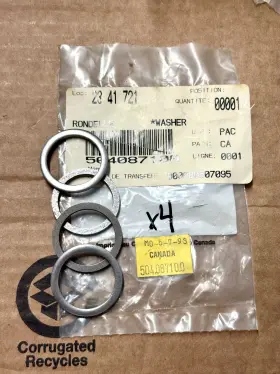 504087100 Brp Bombardier Skidoo Washer Qty 4 Oem Nos