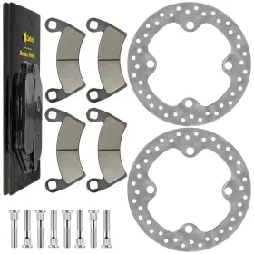 5257196 Caltric Ds136 2 Mp133 Bl116 8 Front Or Rear Brake Disc With Pad For Polaris General Xp 1000 2021-2026
