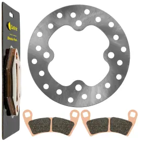 Ds167aa2016 Caltric Rear Brake Disc With Pads For Polaris Rzr Xp / 4 S Turbo 2016- 2021 5260591