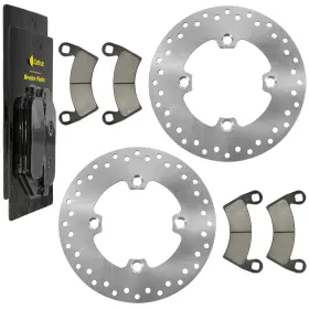 2208933 Caltric Ds190 Mp133 Front Brake Disc And Pads For Polaris Ranger Ev 2023-2024 Left Right
