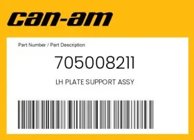 705008211 Can-am Genuine Lh Plate Support Assy - 705008211 Can-am Genuine Lh Plate Support Assy -
