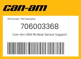 706003368 Can-am Genuine Rh Rear Sensor Support -