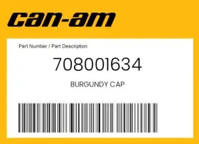 708001634 Can-am Genuine Burgundy Cap -