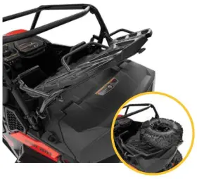 715004708 Can-am Linq Pivoting Rack For Maverick Trail Sport Max