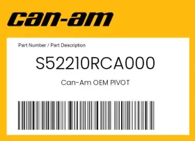 S52210rca000 Can-am Genuine Pivot -