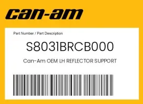 S8031brcb000 Can-am Genuine Lh Reflector Support -