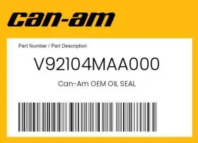 V92104maa000 Can-am Genuine Oil Seal -