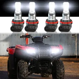 34901 Chusyyray 399810398149 4x Led Headlight Bulb 12v 80w For 2020 Honda Atv Trx520 Hr3 A21