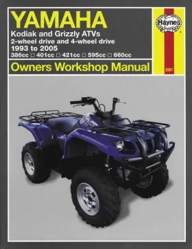 2728-c236034-atv Clymer Repair Manual For 2002-2005 Yamaha Yfm660f Grizzly 4x4 Atv