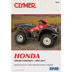 M206 Clymer Service Shop Repair Manual Honda Trx500 Foreman 2005-2011