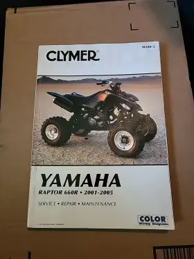 M280-2 Clymer M2802 Service Shop Repair Manual Yamaha Raptor 660r 2001-2005