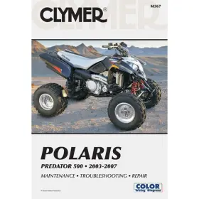 M367 Clymer Service Shop Repair Manual Polaris Predator 2003-2007