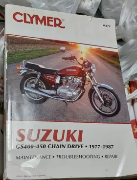 Gs400-450 Clymer M372 Suzuki Motorcycle 1977-1987 Chain Shop Repair Manual -