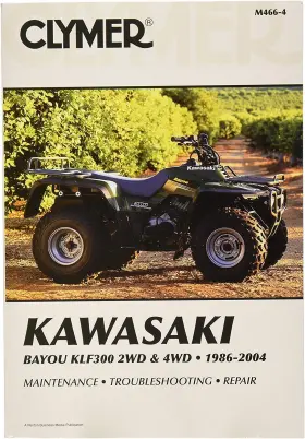 Ft86-04 Clymer M466-4 Repair/service Manual Kawasaki Klf300 Bayou 2x4/4x4