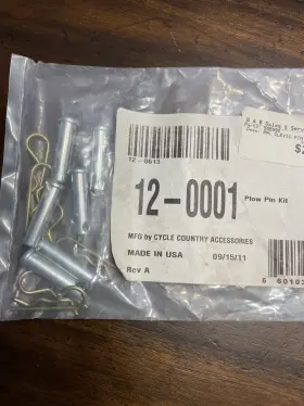 12-0001 Cycle Country Plow Pin Kit -