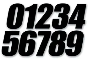 45-24-6 Dcor D-cor Individual Numbers 4 Inch - No.6 Black