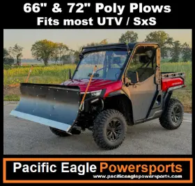 Poly-ptut-ma11770 Denali Bl66stbk Kubota Xrtv 66 Inch Snow Plow Kit With A Poly Blade For 2 Front Hitch
