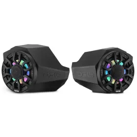 Ca-x3kp6ld Ds18 Can-am Maverick X3 Kick Panel Pods Loaded 6.5 Inch Marine Coaxial Speakers