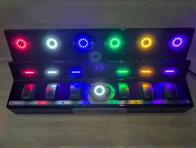 T1.75raddome Dunegear.com Dune Gear 100% Usa Made Rock / Dome Light Set Display - 13 Colored Leds 12v Lot
