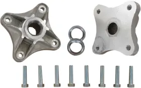 6282-d153142-atv Dura Blue Inc Aluminum Rear Wheel Hubs-4 X 110mm For 2008-2010 Ktm 525 Xc Atv