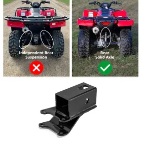 80107019 Dy Heavy-duty Steel Rear 2 Inch Trailer Hitch For Honda Rubicon Trx500/trx520 Rsa Only