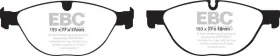 Dp42076r Ebc Yellowstuff Front Brake Pads For Jaguar Xf Xkr 2011-2013 High Performance