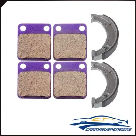 E99117cp567s Eccpp Brake Pads And Shoes Front Rear For 2005-2006 Yamaha Yfm400f 4x4 Carbon Fiber