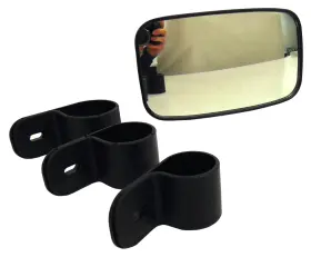 20-64574-16 Emgo Utv Side X Rear View Mirror 4.5x8 Fits Yamaha 2007-13 Rhino 660 700