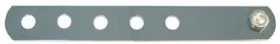 80-62318 Emgo Universal Chrome Bracket With Six Holes - 8 Inch Motorcycle Street Bike