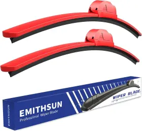 Eh-2420 Emithsun Oem Quality 24 Inch 20 Pair For Front Windshield Red Wiper Blades