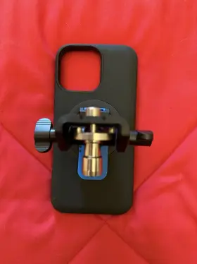 Prn014568-017436-017440-01 Evotech Quad Lock Top Yoke Mount - Aprilia Rs 457 With Iphone 16 Pro Max Case